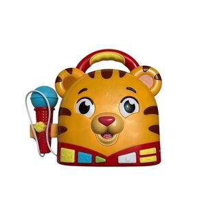 Tiger Karaoke Machine for Kids - Orange and Red